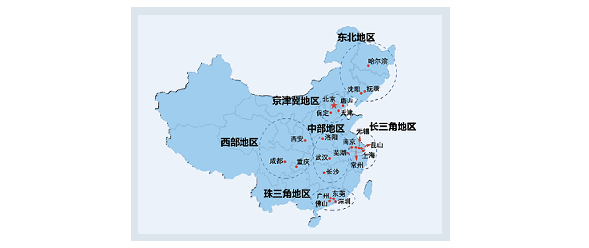 我國典型機器人產業集聚區域錯位競爭態勢